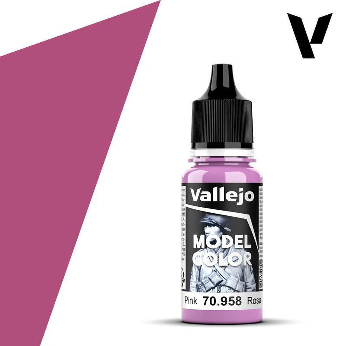 Vallejo Model Colour #043 - Pink - 18 ml Matt Acrylic Paint