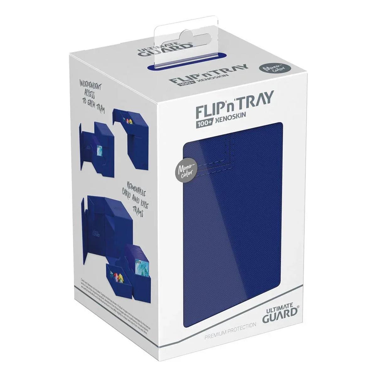 Ultimate Guard: Deck Box  XenoSkin Monocolor Flip'n'Tray 100+  Blue